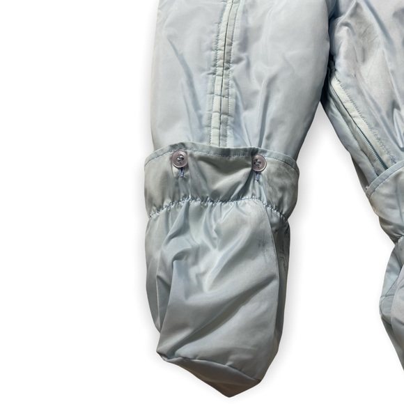 COPY - Vintage Sears Baby One Piece Snow Suit Light And Fark Blue 6-24 Months - Picture 2 of 8